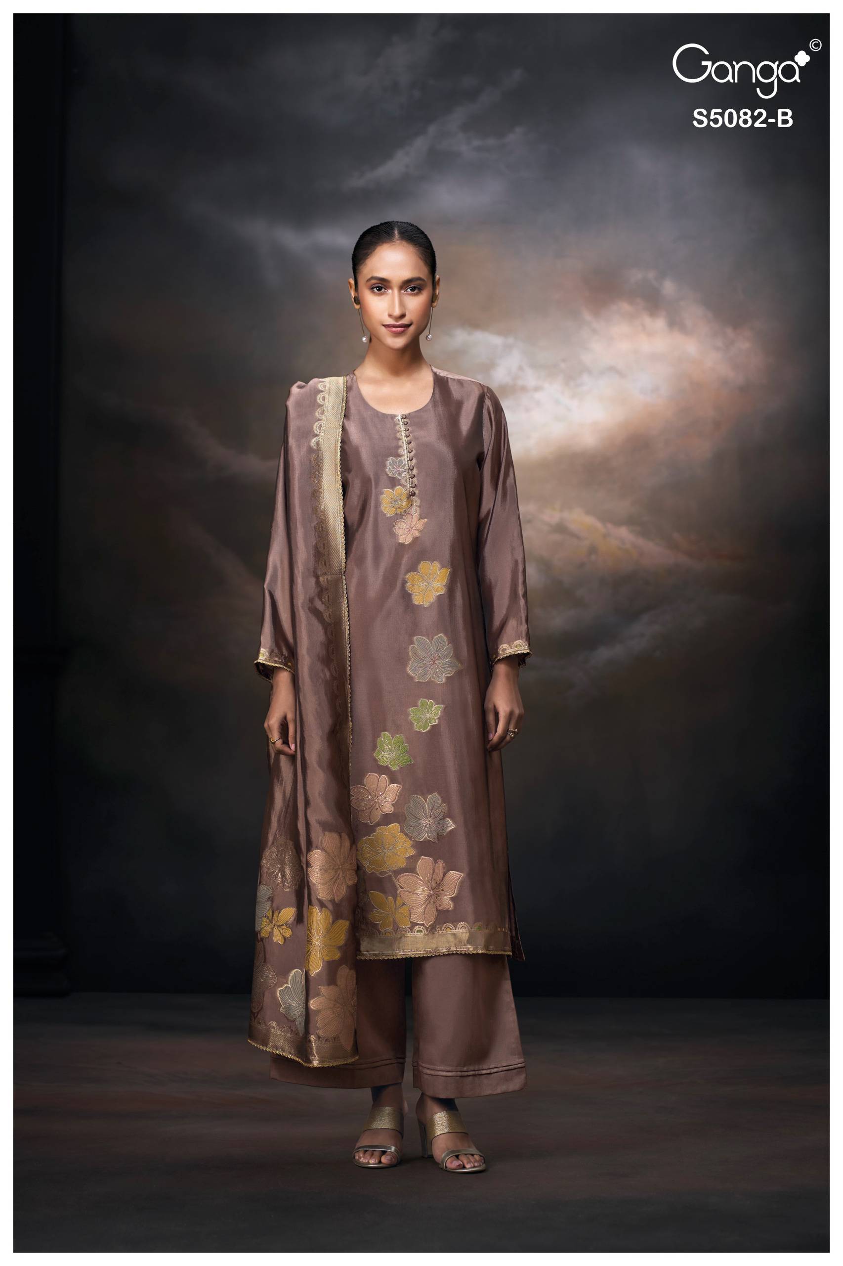 PHIONA 5082 SERIES BY GANGA FASHION Beautiful Colourful PURE VISCOSE Dresses At Wholesale Price